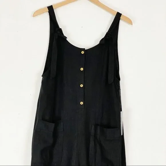 ✨Shinestar✨Comfy Pocketed Front Tie Overalls🔥 - Picture 3 of 9